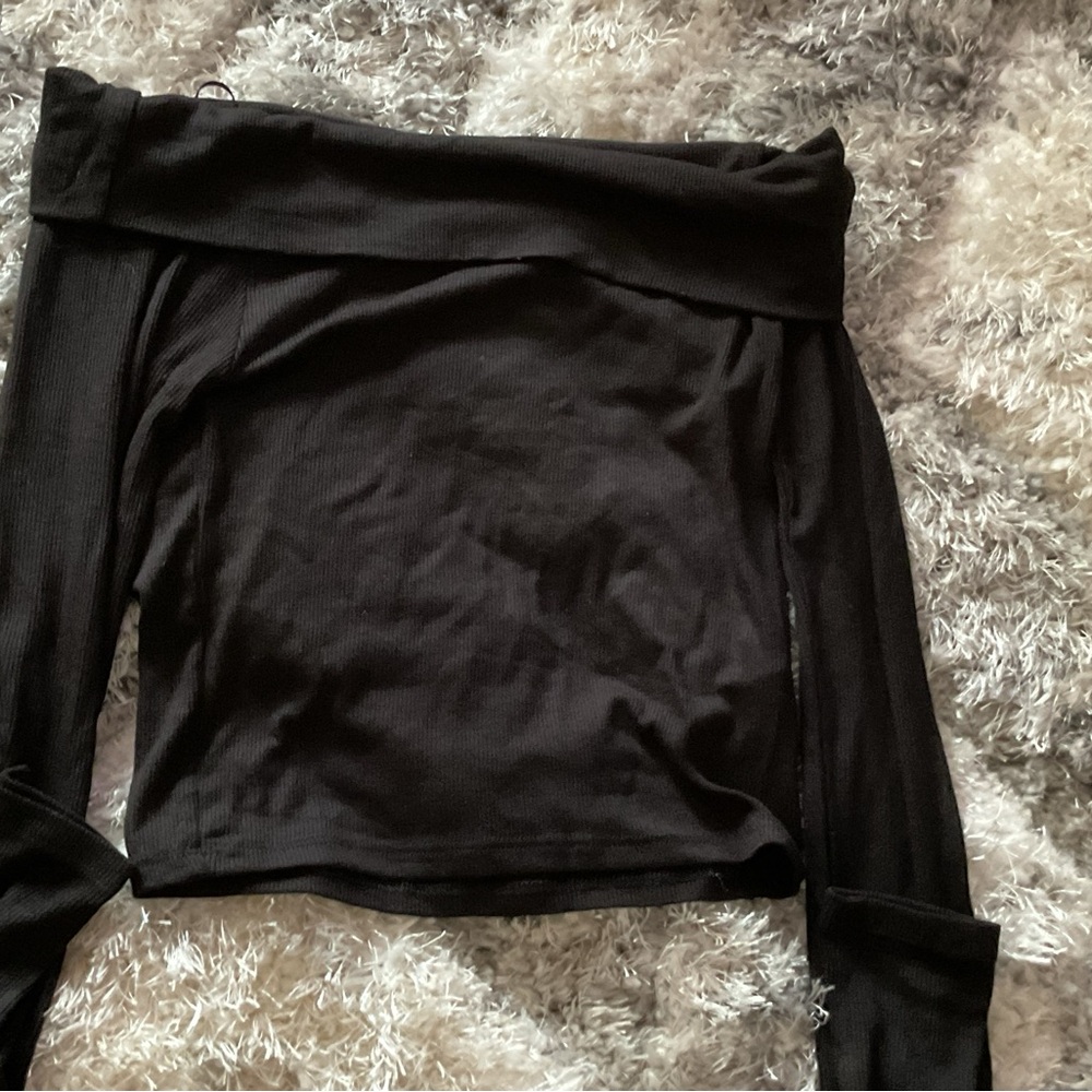 Black Off-Shoulder Top